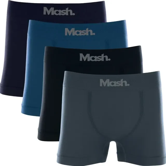Kit 4 Cuecas Boxer Microfibra Sem Costura Mash