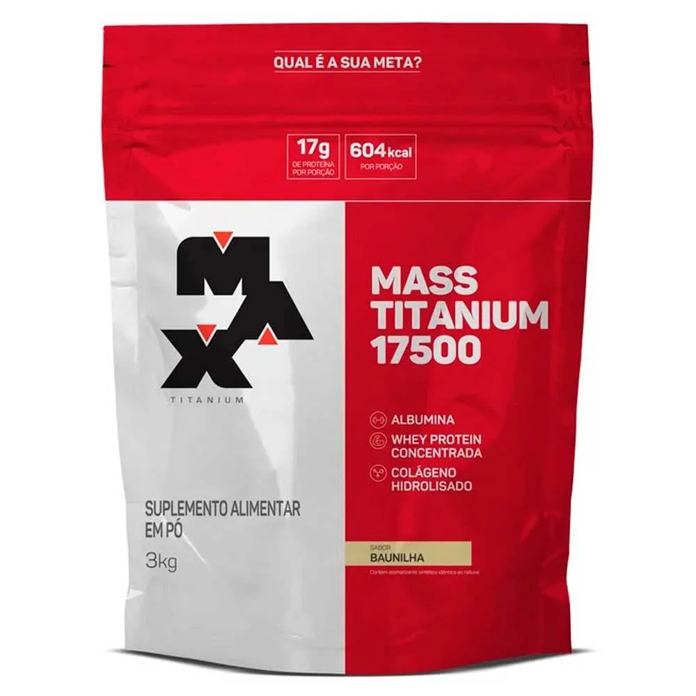 Mass Titanium 17500 (3kg) - Sabor Baunilha
