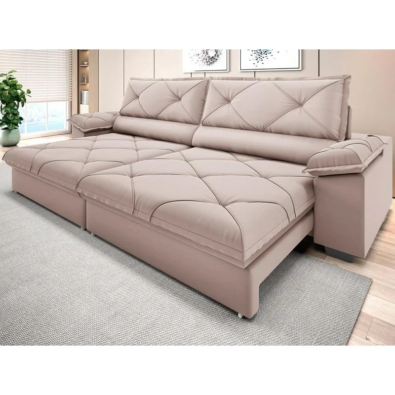 ✨Sofá com Carregador USB e Molas no Assento Retrátil Reclinável NETSOFAS