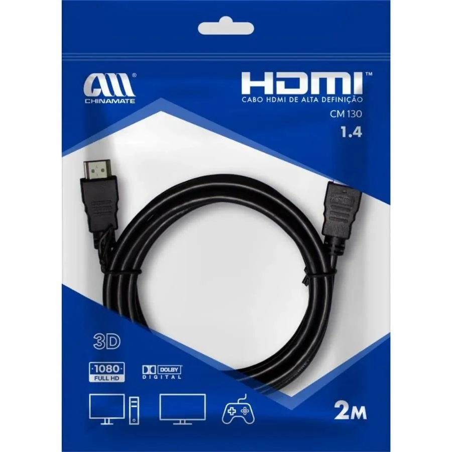 Cabo HDMI 1.4V CM130 (2m) Chinamate
