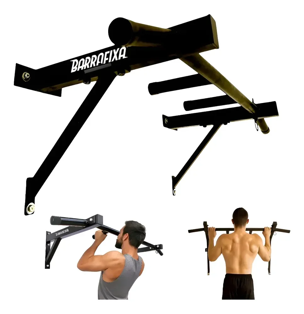 Barra Fixa De Parede Pull-up Modelo Externo Interno Completa