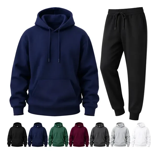 Conjunto Blusa De Moletom e Calça Liso