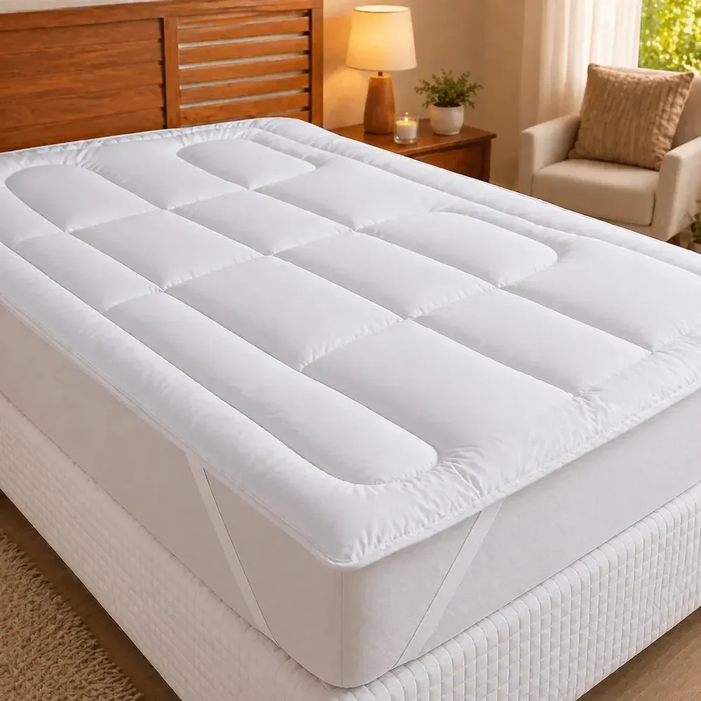 Pillow Top Casal com Elástico Algodão 400 Fios CasaTop