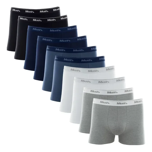 Kit 10 Cuecas Boxer Algodão Mash