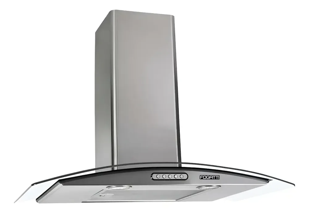 Coifa De Parede Depurador Vidro Curvo Inox 70cm Fogatti Inox