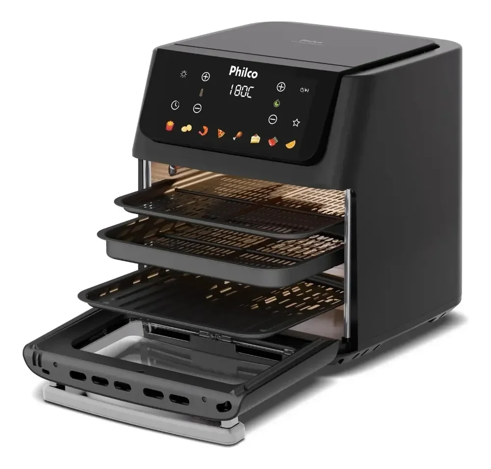 16 LITROSSS DIGITAL 😱🔝 Fritadeira Air Fryer Philco 16 Litros Paf16c Preto