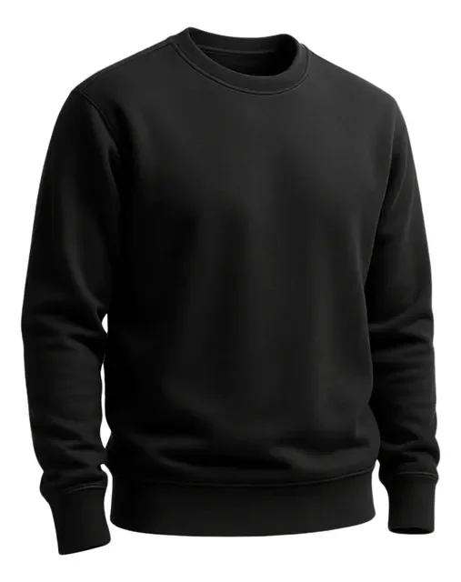 Blusa Moletom Flanelada Unissex Gola Redonda (10 cores)