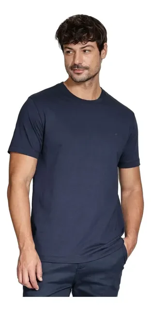 Camiseta Aramis Gola Careca Marinho