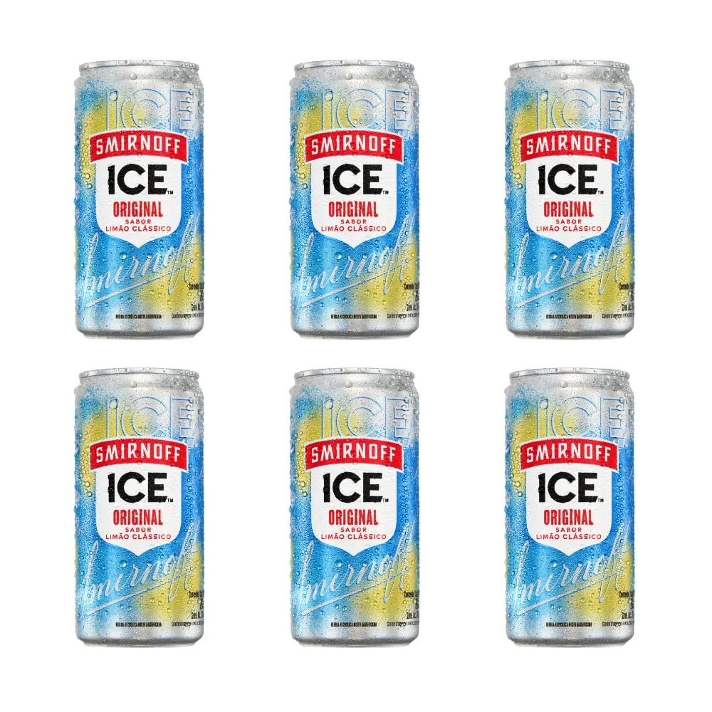 Pack com 6 unidades Vodka Smirnoff Ice 269ml