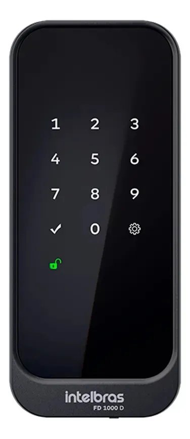 ✨Fechadura Digital De Sobrepor Fd 1000 D Preta Intelbras✨️