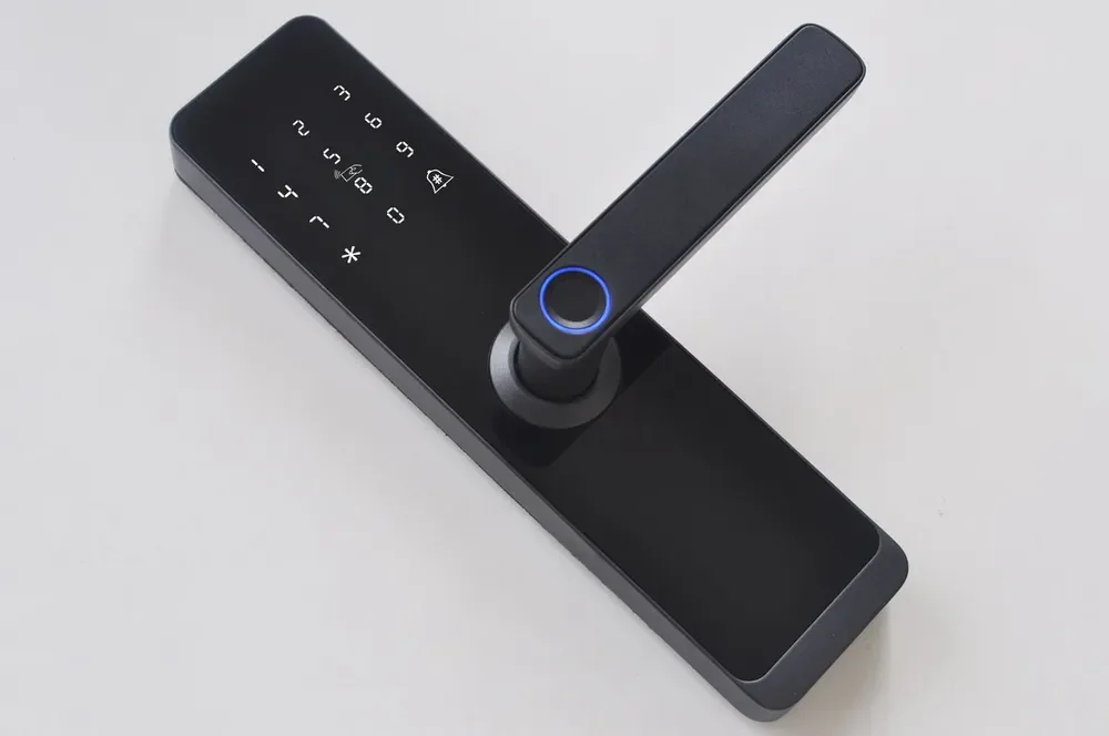 Fechadura Eletronica Digital Com Biometria Senha Tuya Wi-fi