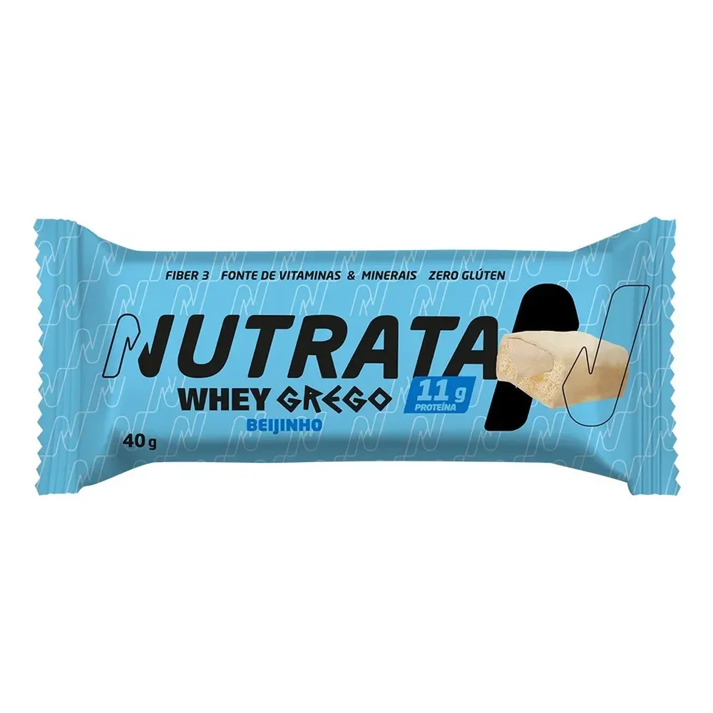 ✨Barra Whey Grego 40g Display Com 12 Unidades Beijinho Nutrata✨️