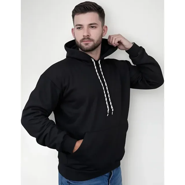 Moletom Canguru Algodão Blusa De Frio Flanelado