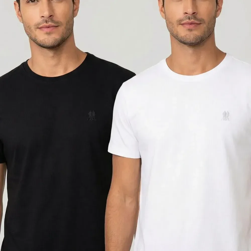 Kit 4 Camisetas Masculinas Polo Wear Sortido Sortido M Lisa