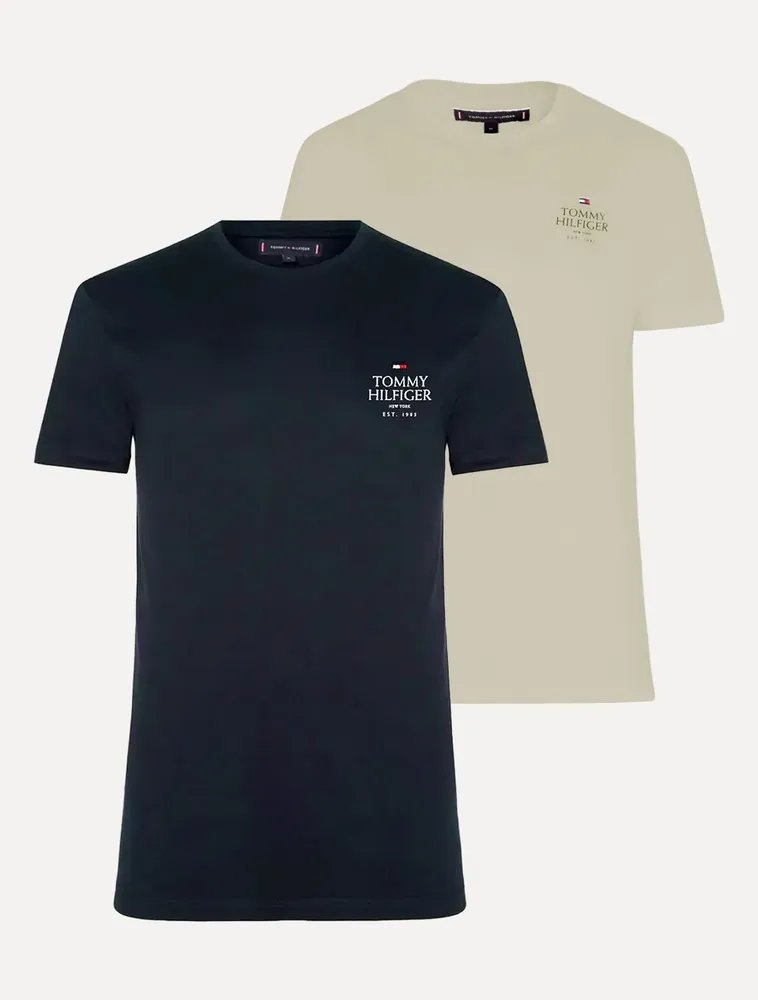 Kit 2 Camisetas Tommy Hilfiger Brand Love