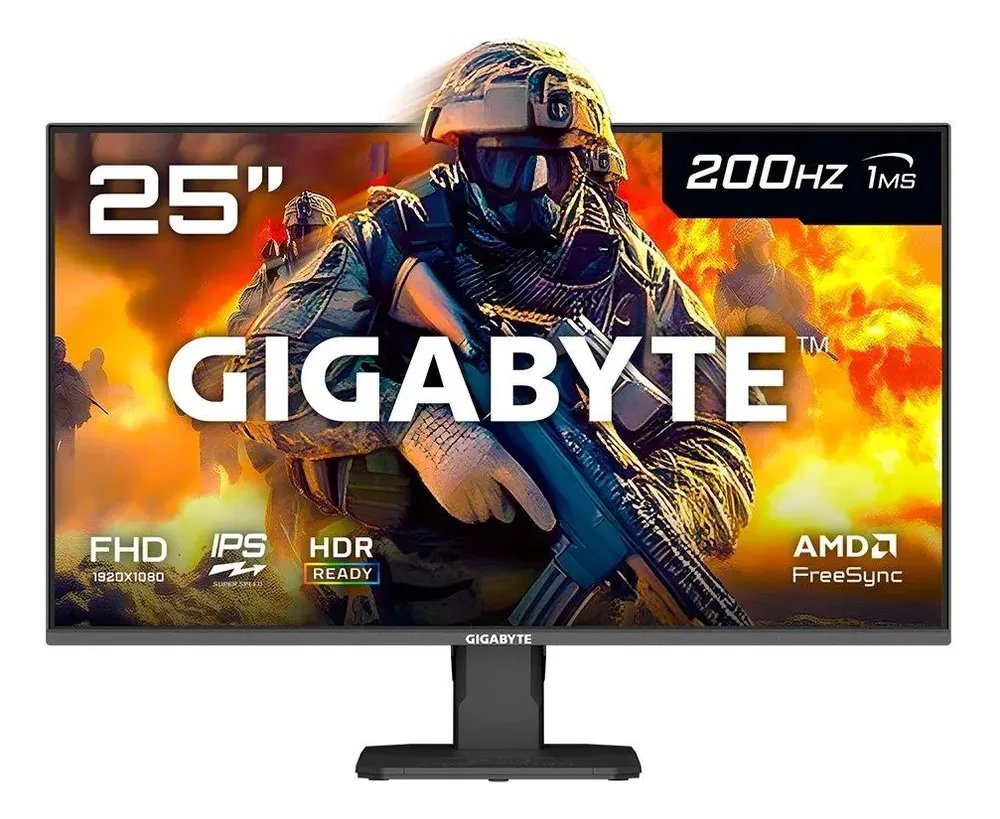 🛒Monitor Gamer Gigabyte 25 Fhd 200hz 1ms Ips Vrr Freesync