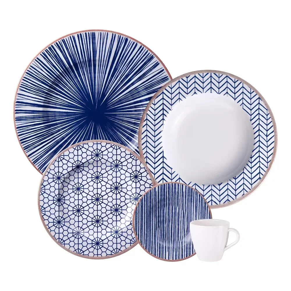 Aparelho de Jantar Tramontina Abstratta 20 Peças Cor Branco Liso