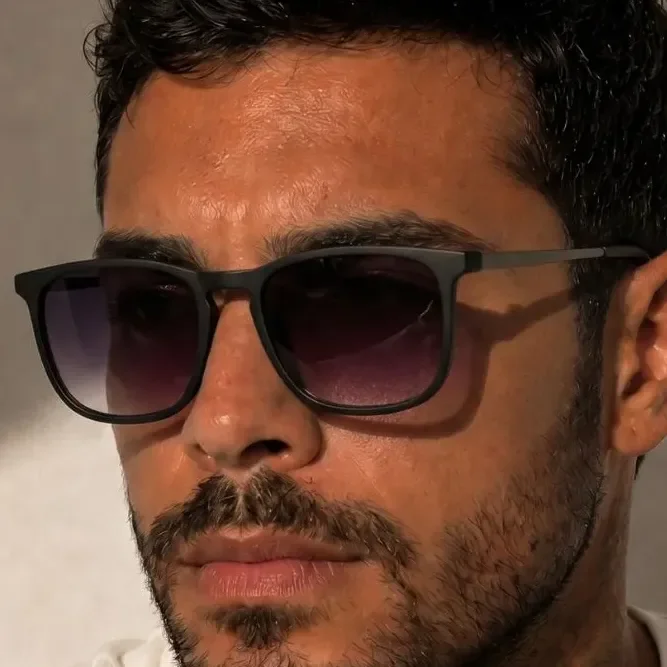 Óculos de Sol Acetato Proteção UV400 + Case