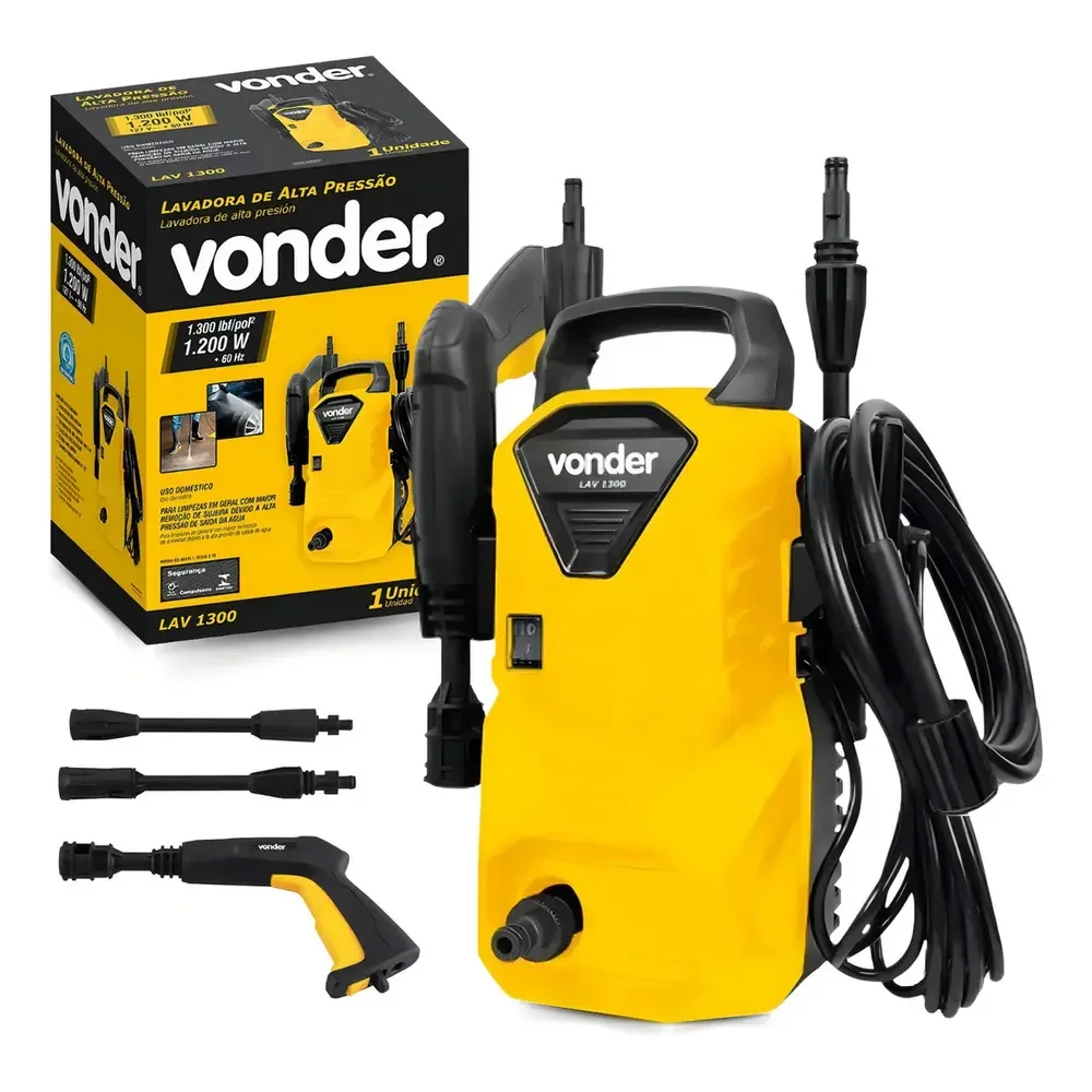 Lavadora De Alta Pressão Vonder Leve Lav 1300 90bar