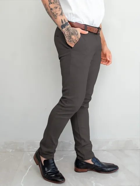 Calça Alfaiataria Sarja Social Slim Sport Fino