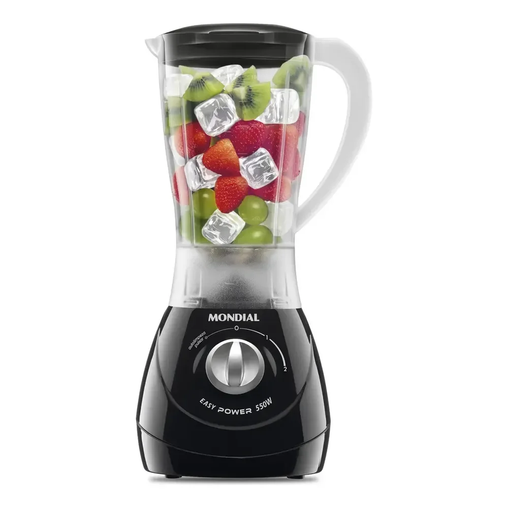 Liquidificador Mondial 1,5l Easy Power 550w L-550-b Cor Preto 127v