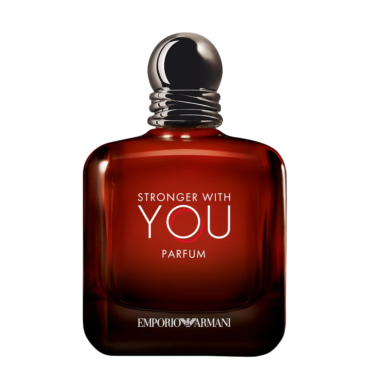 Armani Beauty, Stronger With You Parfum, Giorgio Armani Perfume Masculino, Fragrância Fougère Ambarada e Amadeirada com Notas de Baunilha Picante, Couro, Pimenta Rosa e Lavanda