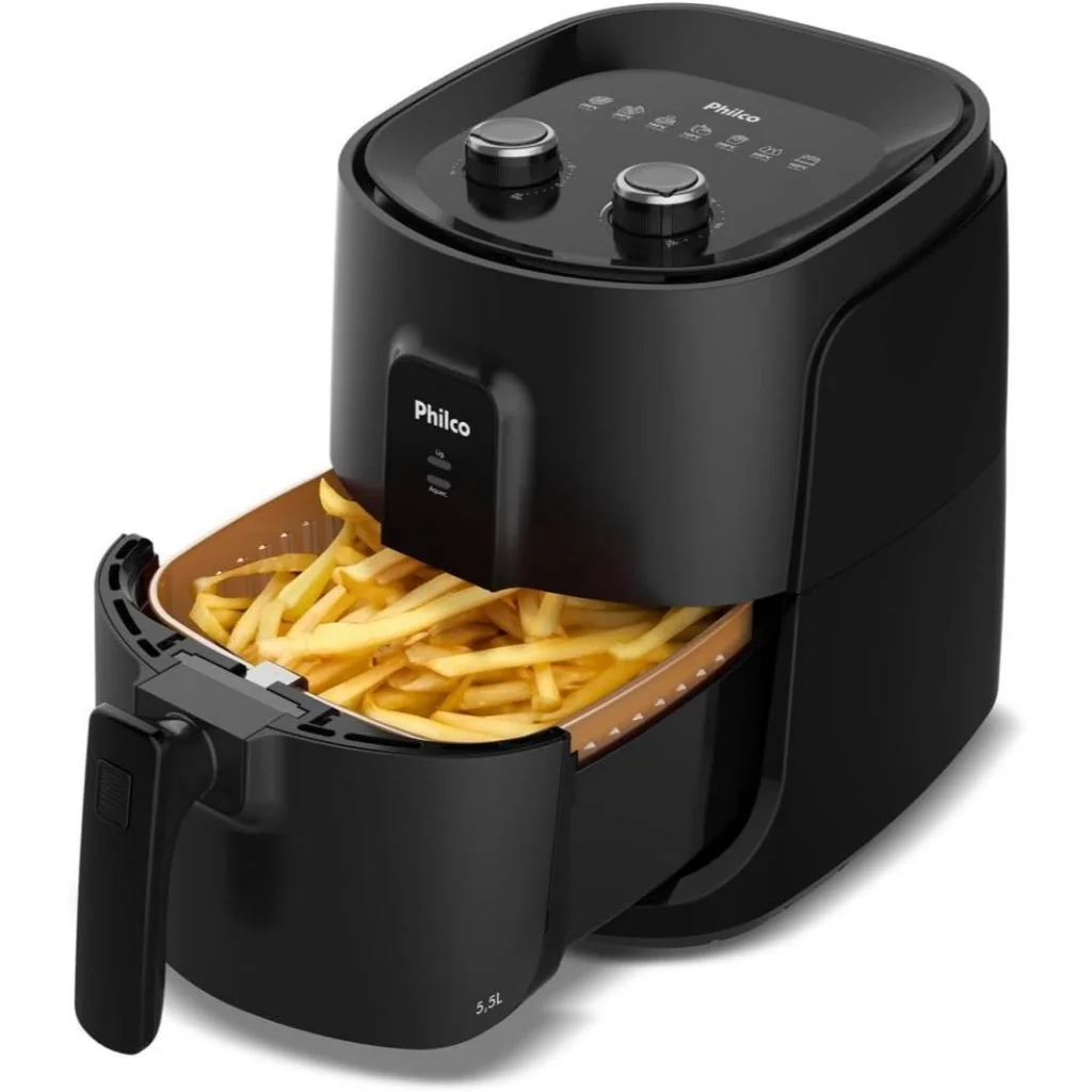 🛍️ Fritadeira Elétrica Air Fryer Philco PAF55A 5,5 L 1500W