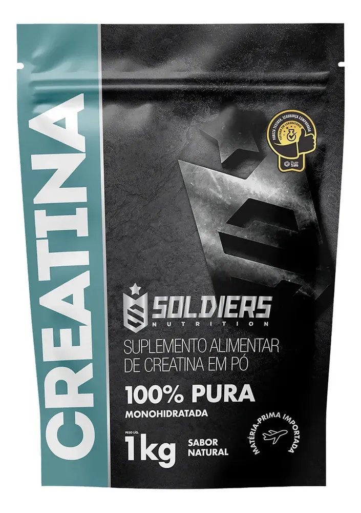 Creatina 1kg Monohidratada 100% Pura - Soldiers Nutrition