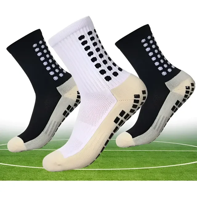 Kit Com 3 Pares De Meias Cano Médio Futebol Corrida Pro