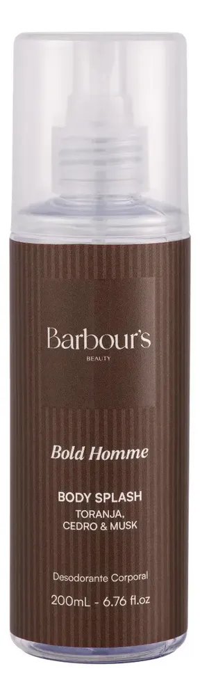 Bold Homme Body Splash Masculino Barbour's Beauty 200ml
