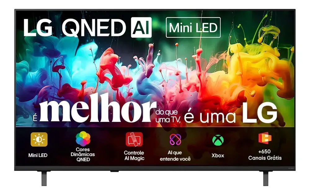 Smart TV 4K 55" LG QNED Mini LED AI QNED70 2026