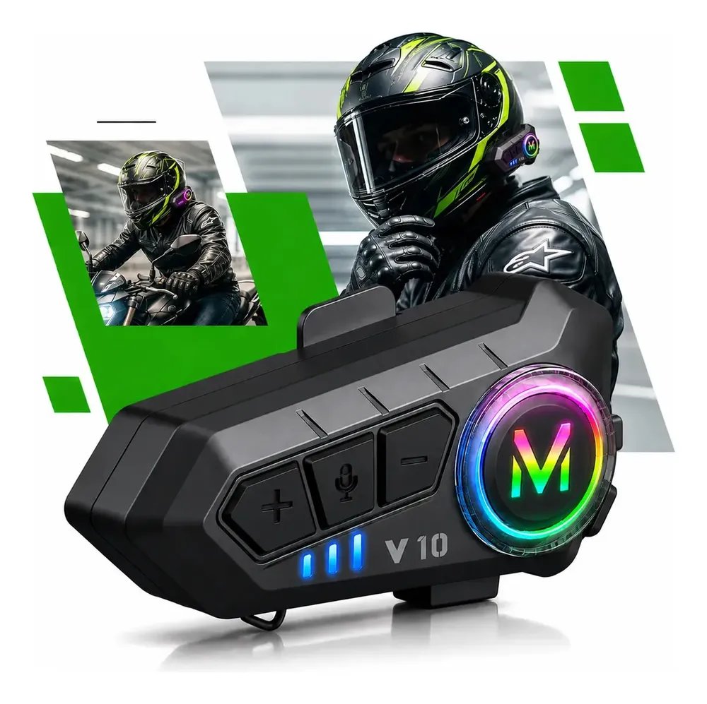 Fone De Ouvido Para Capacete Moto Bluetooth