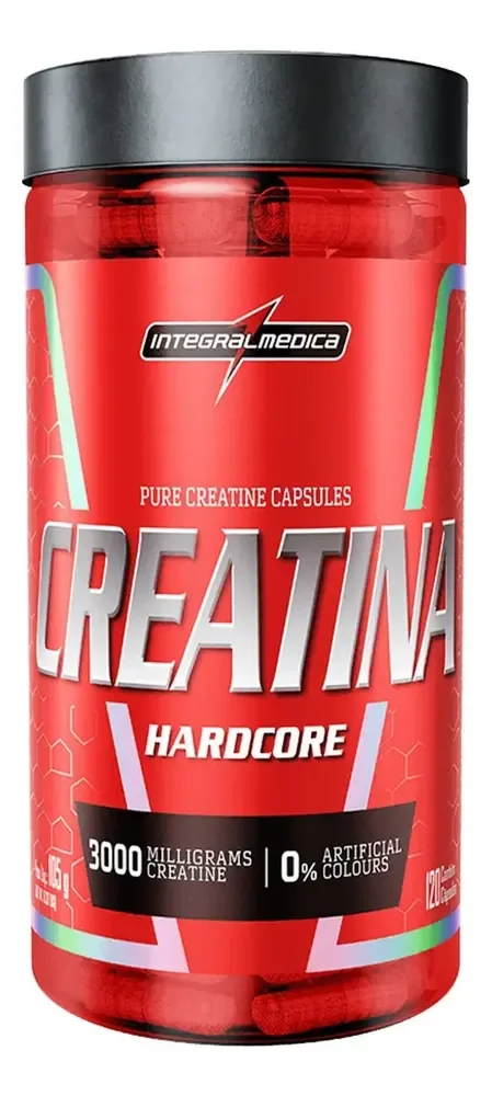 Creatina Hardcore 120 Cápsulas Integralmédica