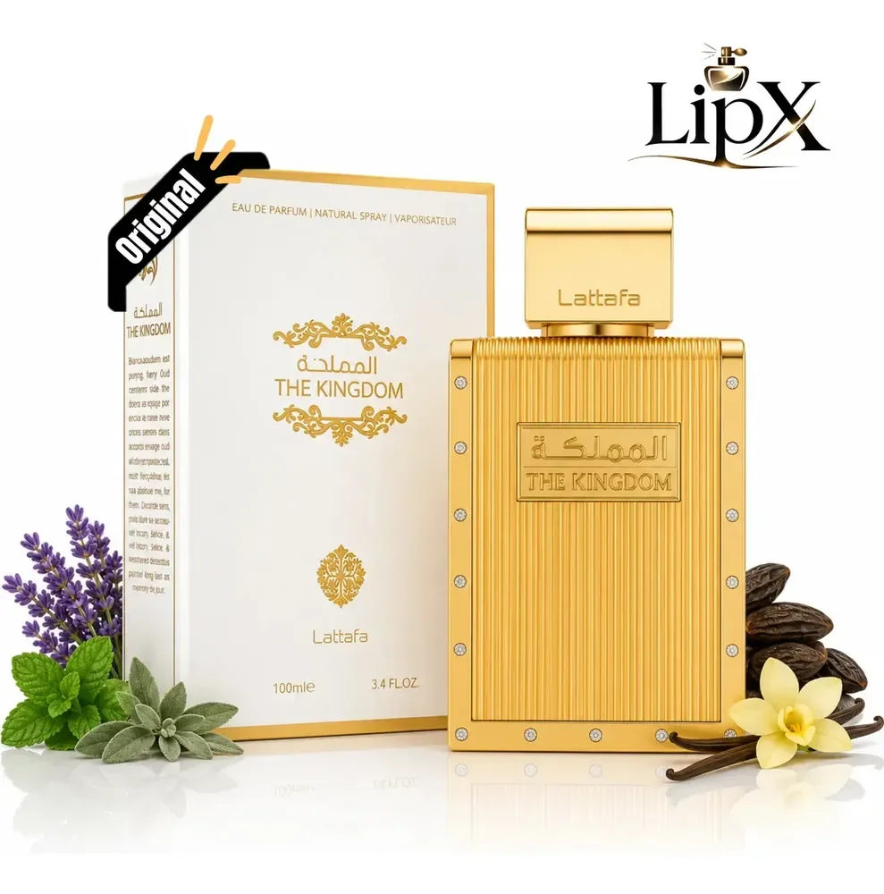 Perfume Árabe The Kingdom Eau De Parfum Lattafa 100ml Para Homens