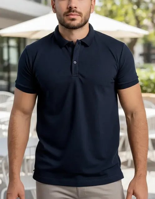 Camisa Polo Masculina Piquet  (14 cores)
