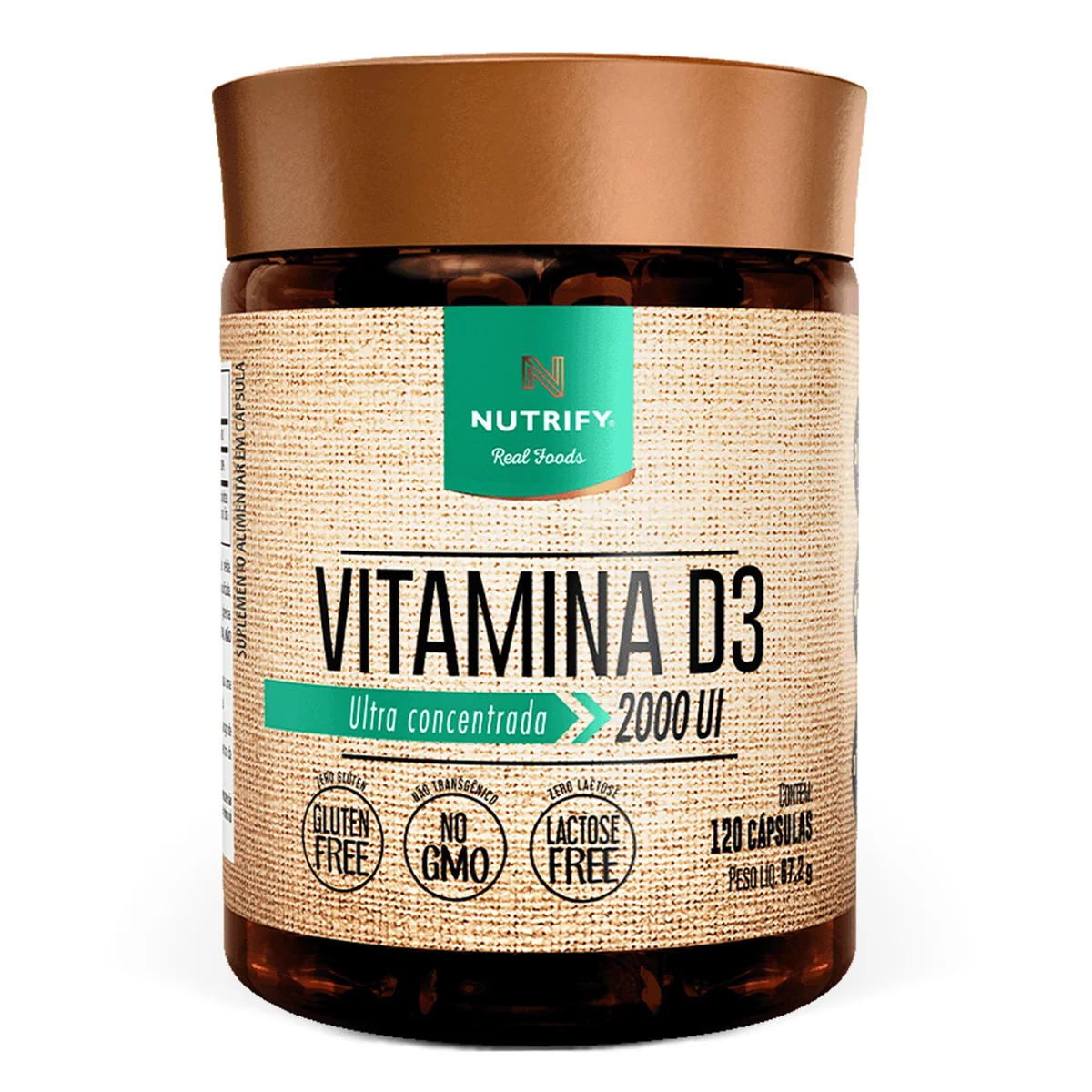 Nutrify - Vitamina D3 2000 UI - 120 Cápsulas