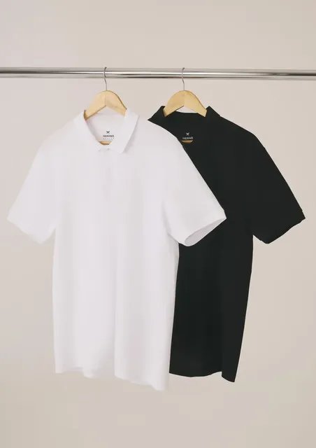 Kit Com 2 Camisas Polo Básicas Masculinas Hering (P ao XG)
