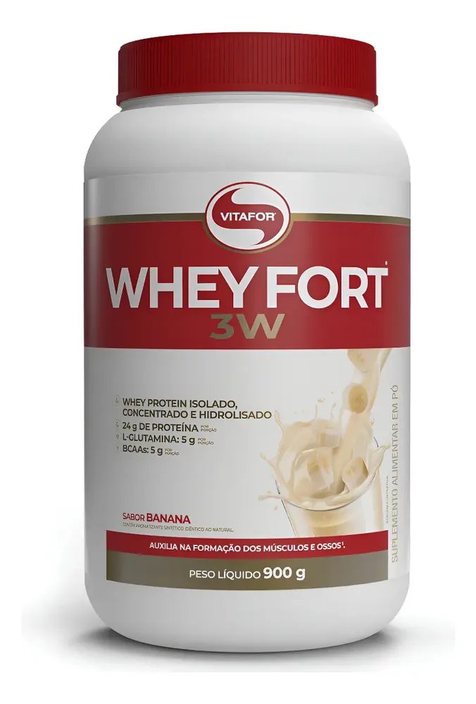 🔥Whey Fort 3w Banana 900g - Vitafor