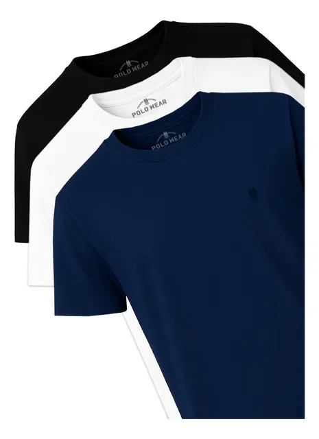 Kit com 3 Camisetas Polo Wear