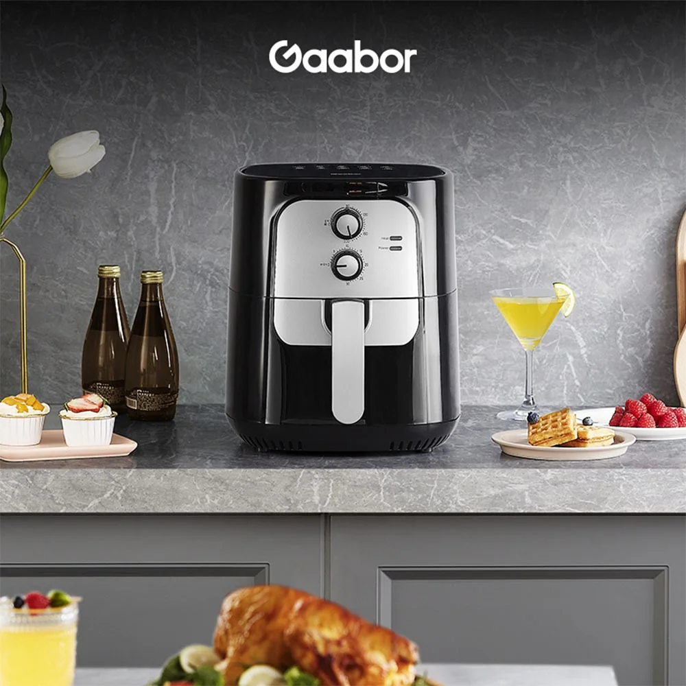 🛍️ Fritadeira Elétrica Sem Óleo Air Fryer 5.5L Gaabor Jumbo Family 1400w 127V ou 220V Vintage