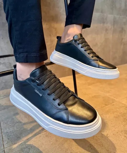 Sapato Masculino Casual Couro Legítimo Calce Fácil Macio (37 ao 44)