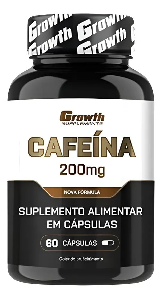 Cafeína 200mg 60 Caps Growth Supplements
