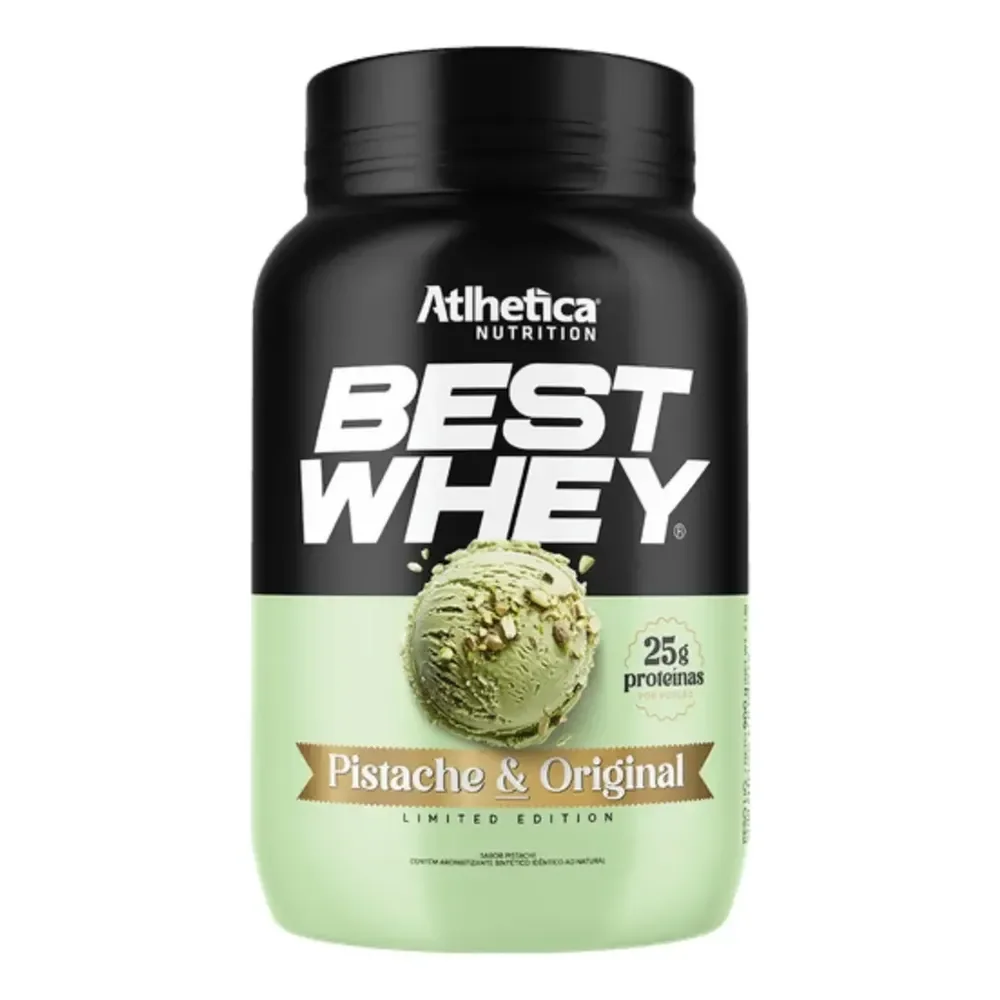 Best Whey Pote 900g Pistache & Atlhetica Nutrition