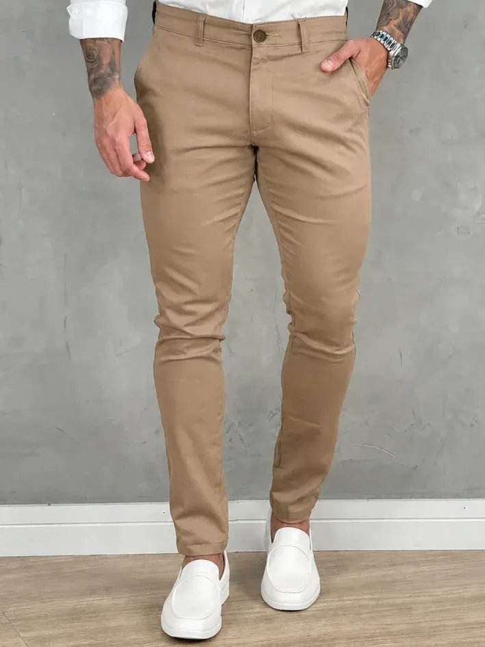 Calça Sarja Alfaiataria Esporte Fino (38 ao 48)