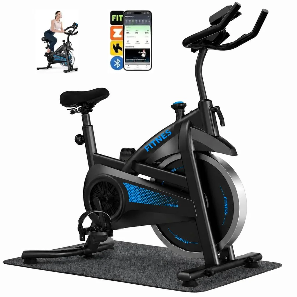 Bicicleta Spinning Com Roda De Inércia De 13kg Bicicleta de Spinning Personalizada, Bicicleta de Ciclismo Indoor para Fitness Suporta 150kg Sensor Cardíaco Monitor Digital Correia Silenciosa
