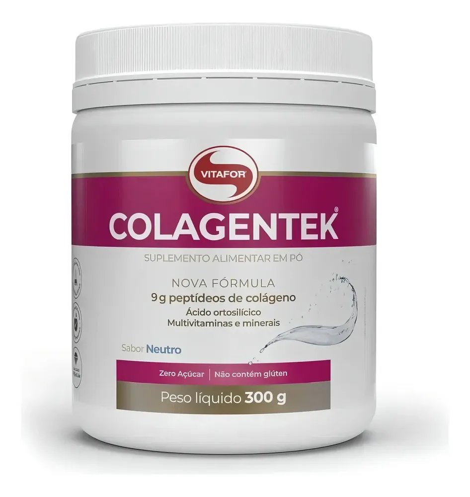 Colageno Colagentek Neutro 300g Vitafor Sem Sabor