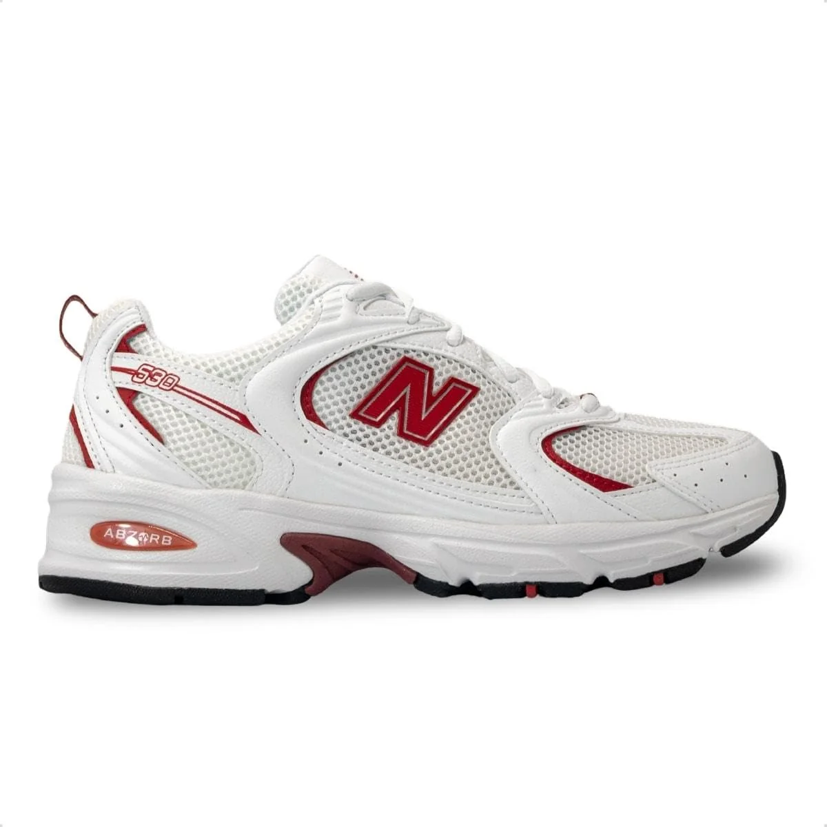 NB 530, CORREEEEE 🆘🆘 Tênis New Balance Unissex 530 Branco/vermelho