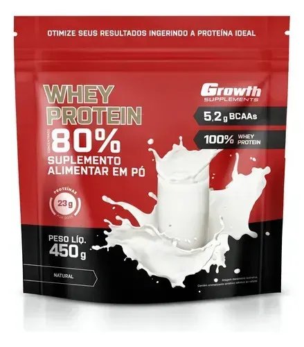 🔥Whey Protein Concentrado 450g - Growth Supplements, Natural
