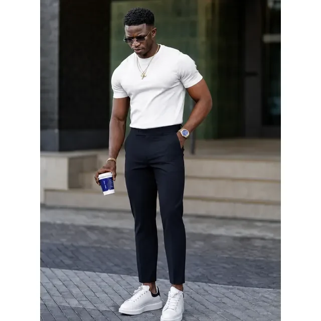 Calça Alfaiataria Slim Fit Elastano