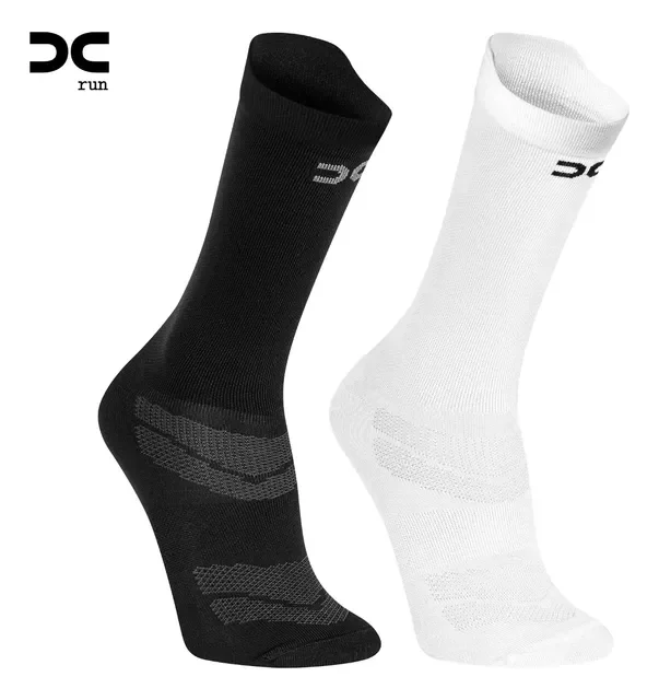 Kit com 2 Pares Meia Poliamida Esportiva DC Run